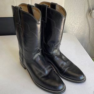 Leather Boots women size 7B black